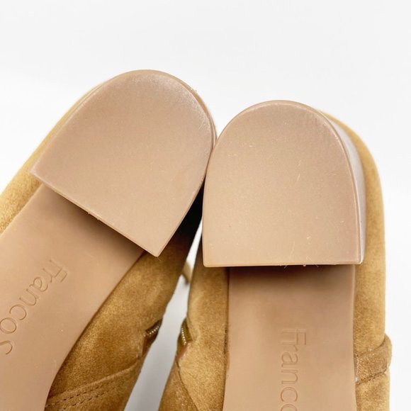 Franco Sarto Womens Suede Leather 'Delancy' Side Zip Heel Bootie Size 8.5 Narrow - Picture 10 of 11